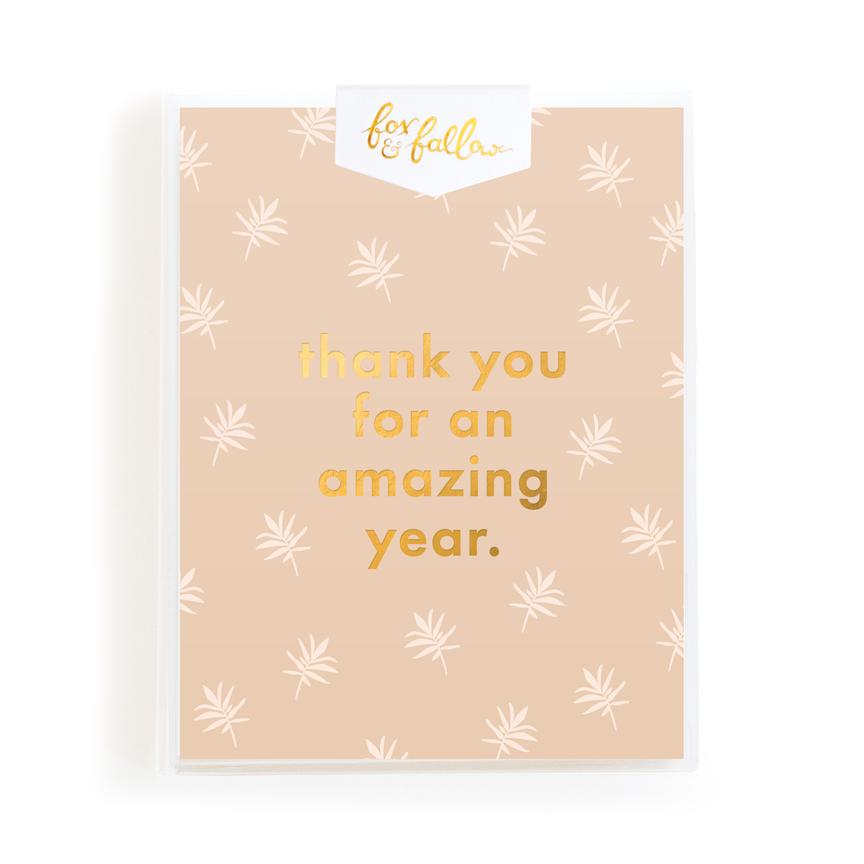 Greeting Card - Thank You Amazing Year