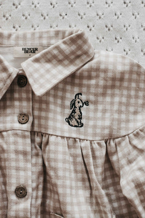 EASTER 2026 - Denim Dress - Gingham Bunny **PREORDER**