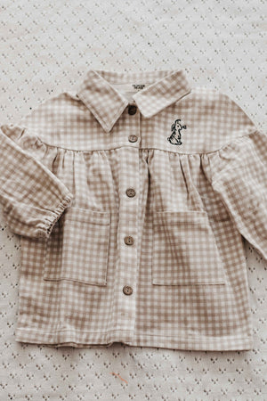 EASTER 2026 - Denim Dress - Gingham Bunny **PREORDER**