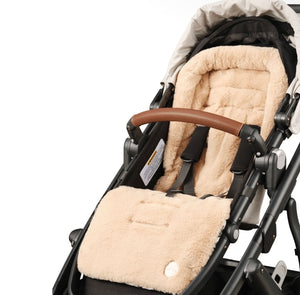 OiOi Reversible Pram Liner - Houndstooth/Cozy Fleece