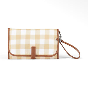 OiOi Change Mat Clutch - Beige Gingham