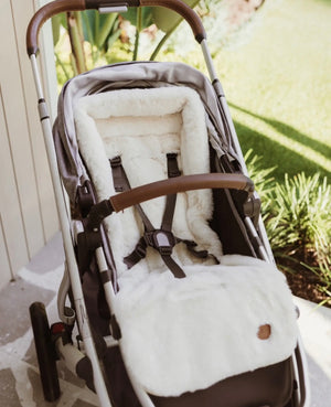 OiOi Reversible Pram Liner - Wildflower/Cozy Fleece