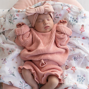 Oversized Cotton Knit Jumper - Rosa
