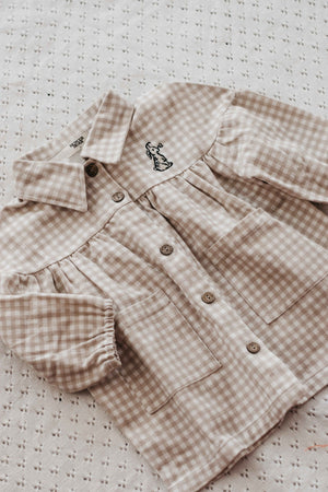 EASTER 2026 - Denim Dress - Gingham Bunny **PREORDER**