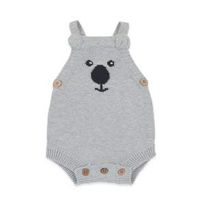 SS25 - Knit Romper - Grey Koala