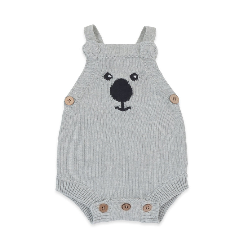 SS25 - Knit Romper - Grey Koala