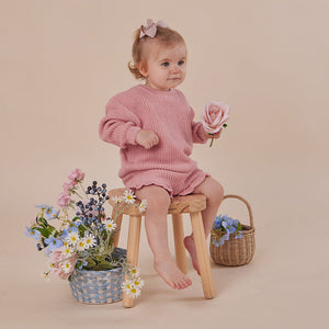 Oversized Cotton Knit Jumper - Rosa