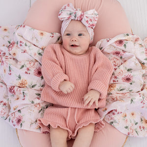 Oversized Cotton Knit Jumper - Rosa