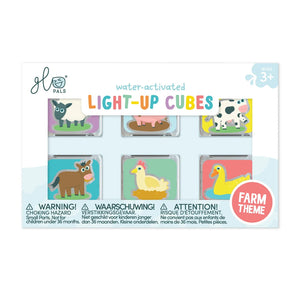 Glo Pals Cube - FARM Animals Light-Up Set 6pk