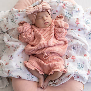 Oversized Cotton Knit Jumper - Rosa