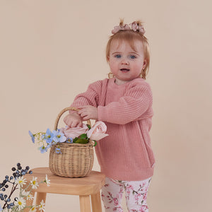 Oversized Cotton Knit Jumper - Rosa