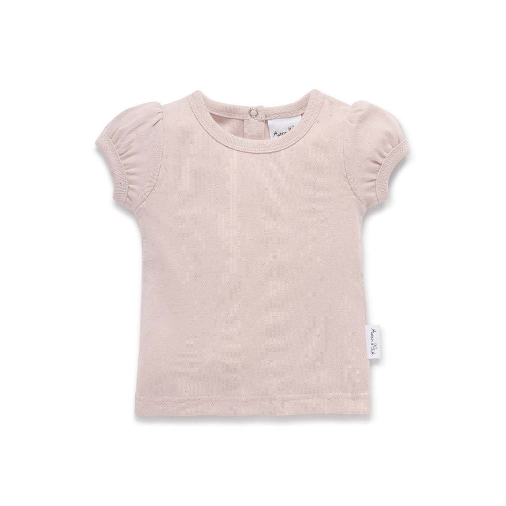 SS25 - Ruffle Top - Bloom Pointelle