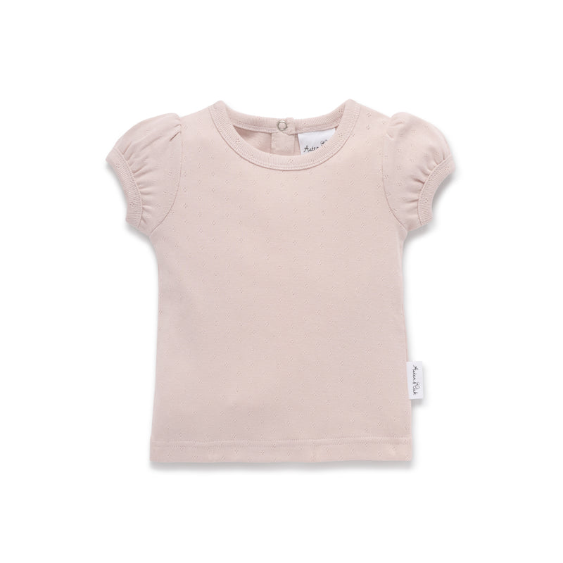 SS25 - Ruffle Top - Bloom Pointelle