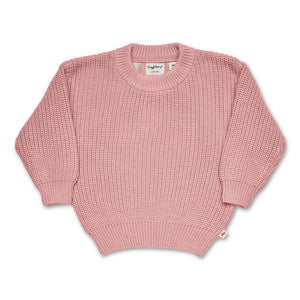Oversized Cotton Knit Jumper - Rosa