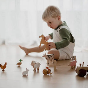 Farm Animals & Tractor Set