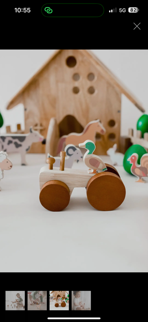 Farm Animals & Tractor Set
