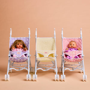 Tiny Harlow - Folding Dolls Stroller - Pink Gingham
