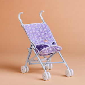 Tiny Harlow - Folding Dolls Stroller - Lilac Daisy
