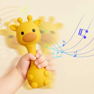 Silicone Giraffe Rattle