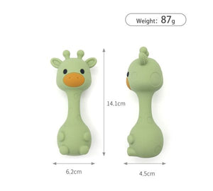 Silicone Giraffe Rattle