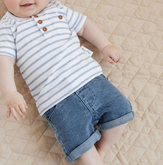 SS25 - Mid Wash Denim Shorts