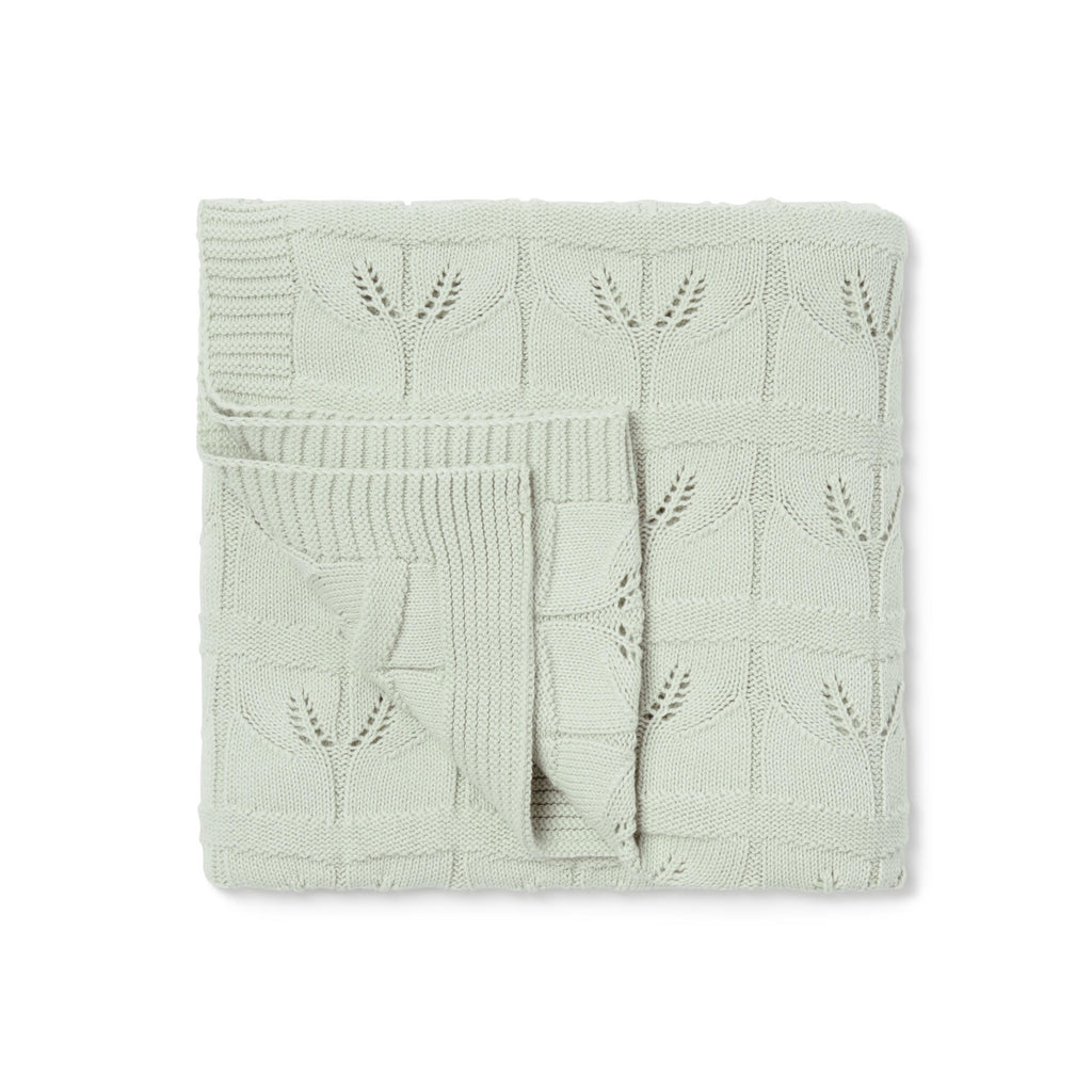 AW24 - Knit Blanket - Sage Leaf