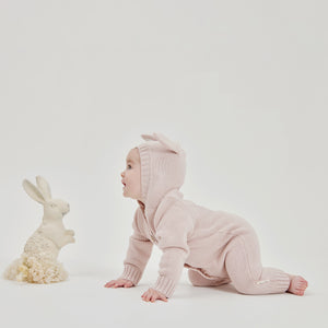 AW24 - Knit Romper - Bunny Mauve
