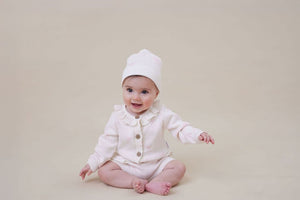 AW26 - Knit Beanie - Coconut Bow