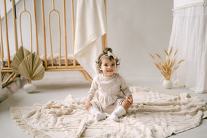 AW26 - Knit Dress - Oatmeal Pointelle