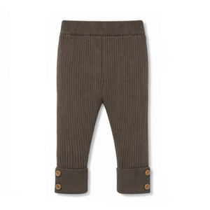 AW26 - Knit Rib Legging - Espresso