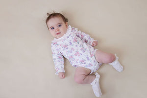 AW26 - Ruffle Onesie - Pastel Bloom
