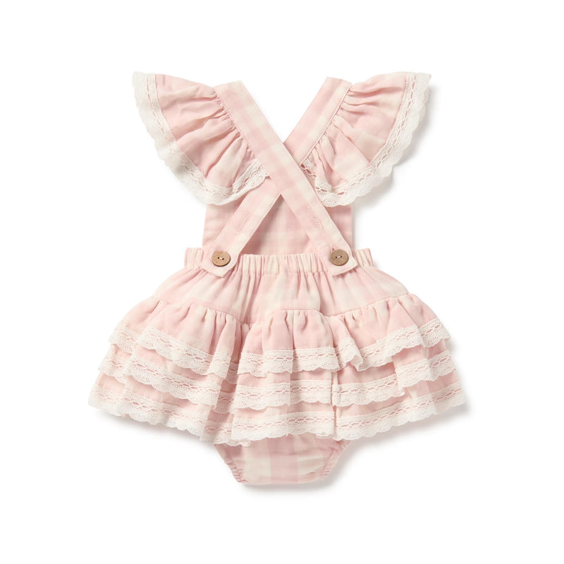 SS23 Playsuit - Pink Gingham