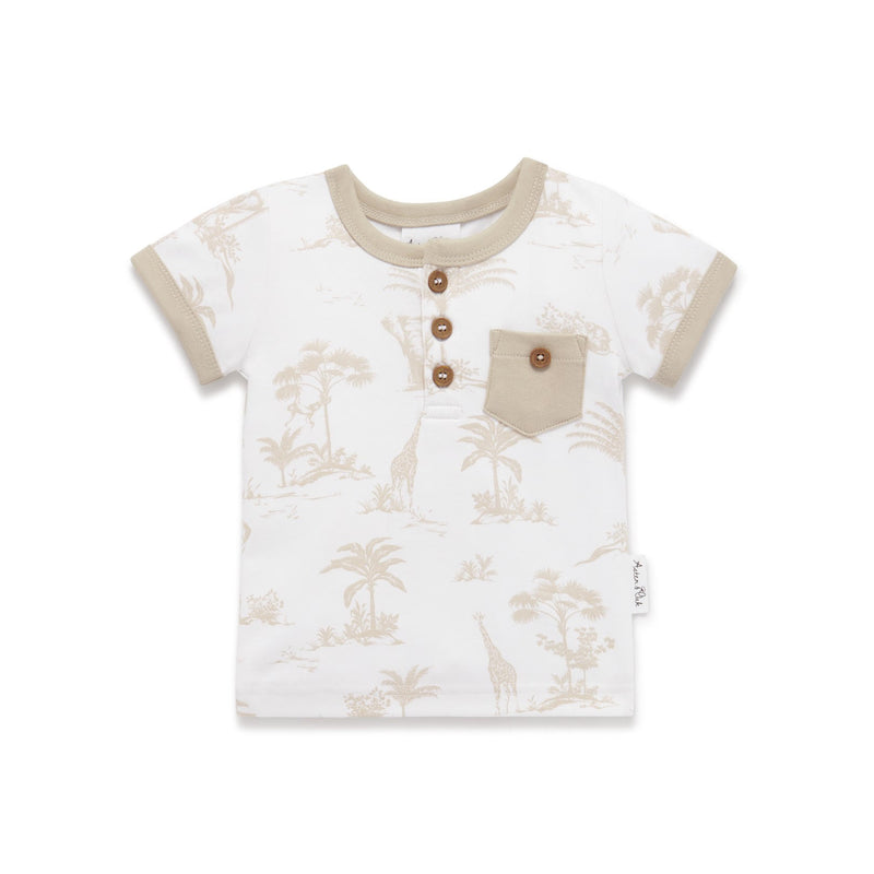 SS24 - AOP Henley Top - Jungle