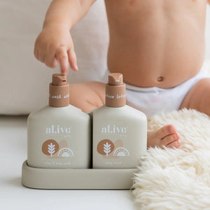 al.ive Baby Duo - Hair/Body Wash & Lotion - Calming Oatmeal
