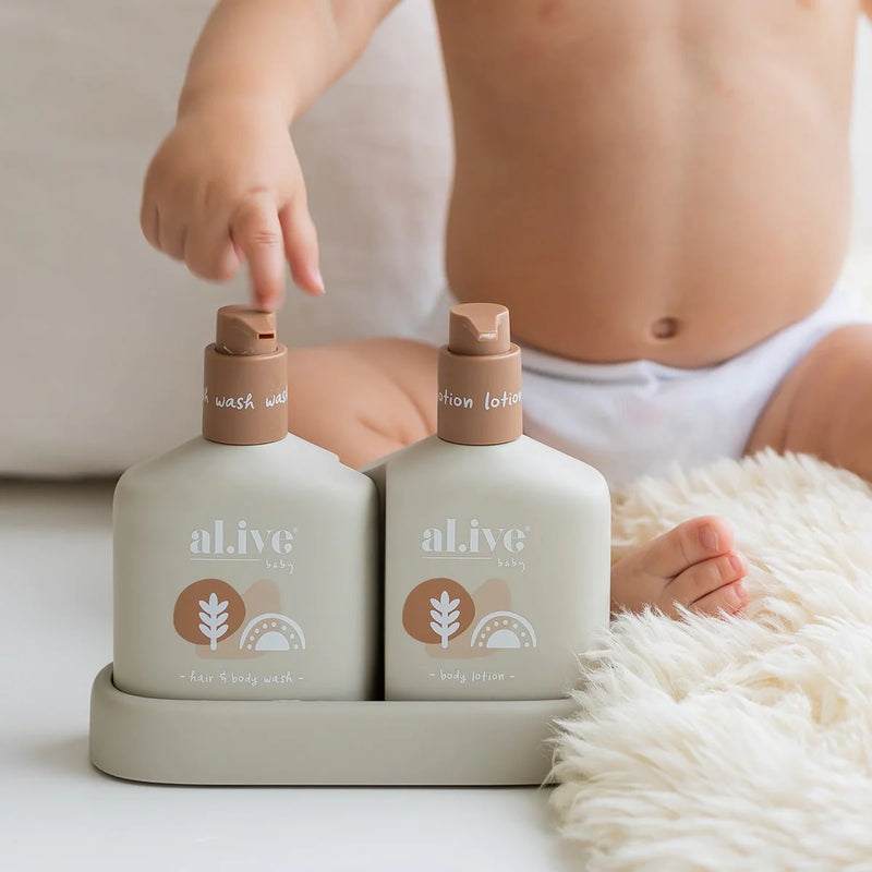 al.ive Baby Duo - Hair/Body Wash & Lotion - Calming Oatmeal