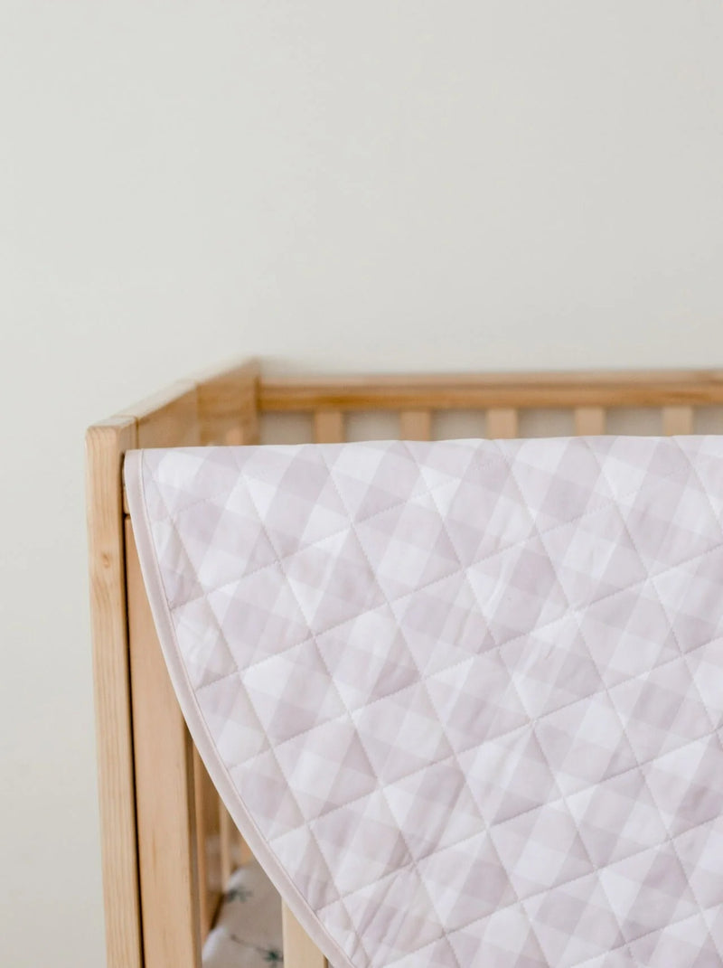 Waterproof Padded Playmat - Blush Gingham
