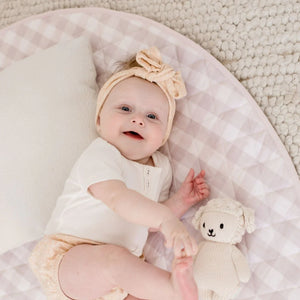 Waterproof Padded Playmat - Blush Gingham