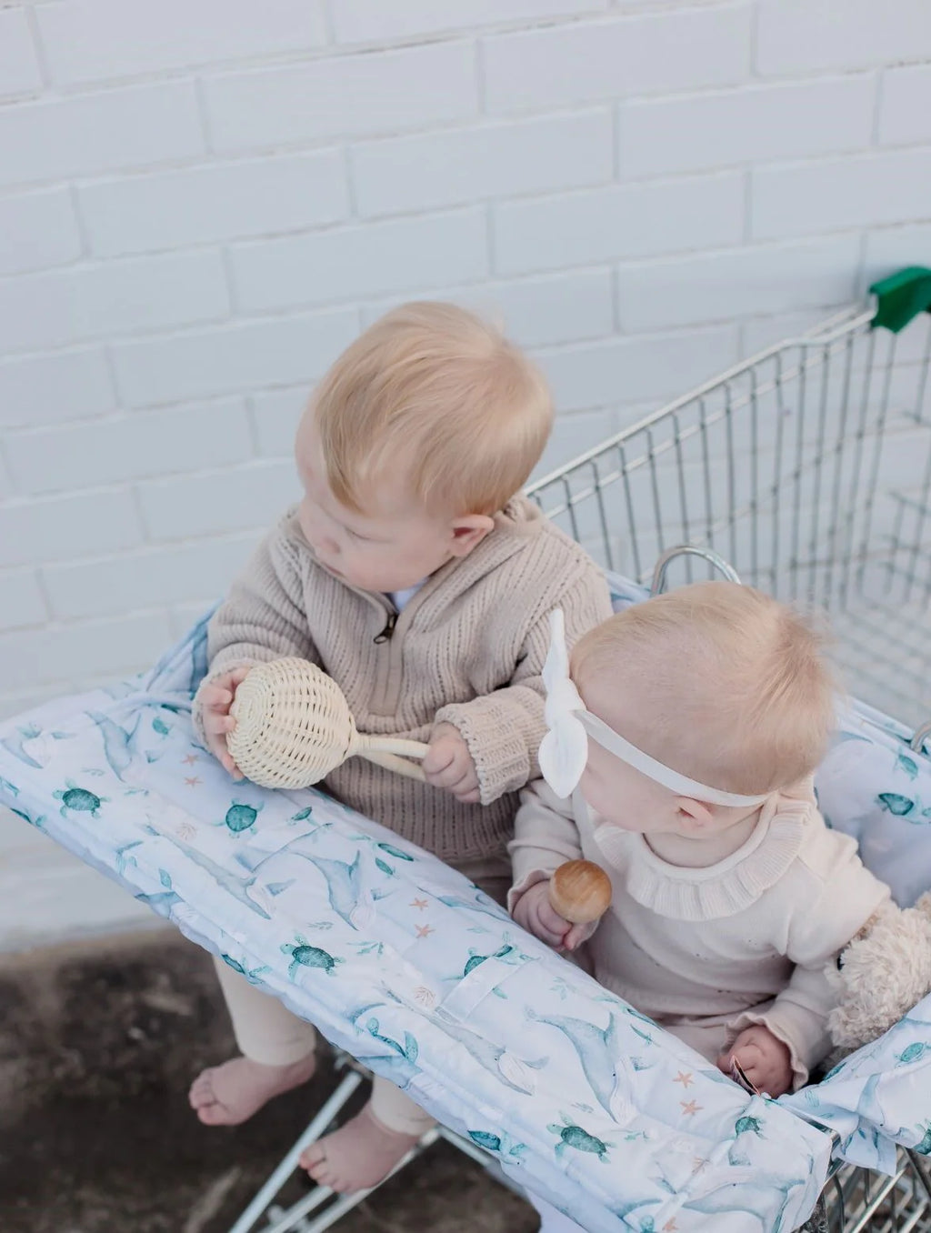 Universal Padded Trolley Liner - Turtle Bay