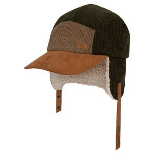 Beanie - Boys Trapper - Granville Olive (2+ years)