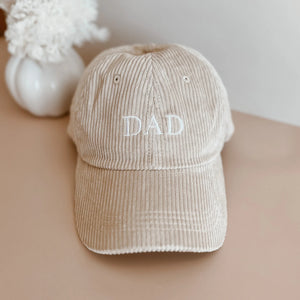 'Dad' Corduroy Curve Brim Hat