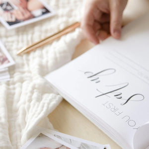 Hello Little Love - Baby Memory Book - Classic White
