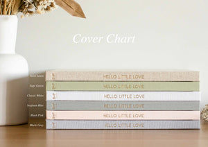 Hello Little Love - Baby Memory Book - Sage Green