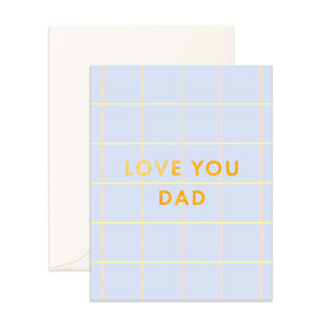 Greeting Card - Love You Dad Plaid