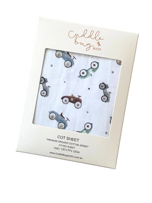 Organic Nursery Linen - Cars