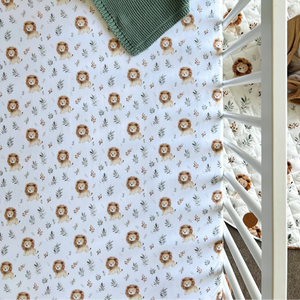 Organic Nursery Linen - Leo Lion