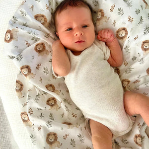 Bamboo Muslin Wrap - Leo Lion