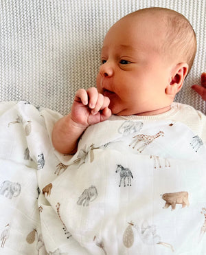 Bamboo Muslin Wrap - Savanna Babe