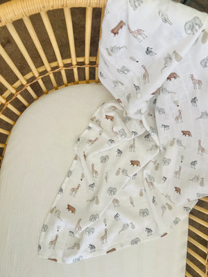 Bamboo Muslin Wrap - Savanna Babe
