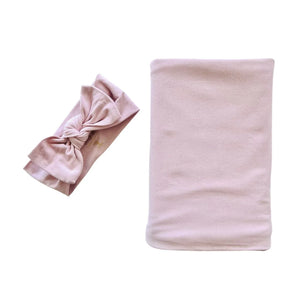 Organic Baby Wrap Set - Blush