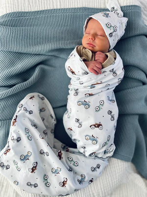 Organic Baby Wrap Set - Cars